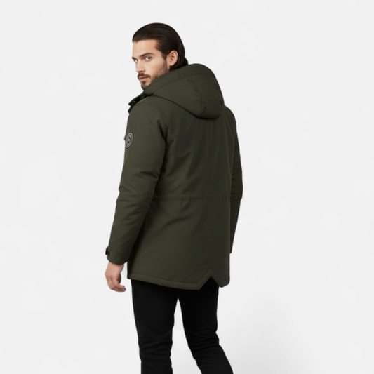 Men’s Hooded Jacket – Clean Zip-Front Style