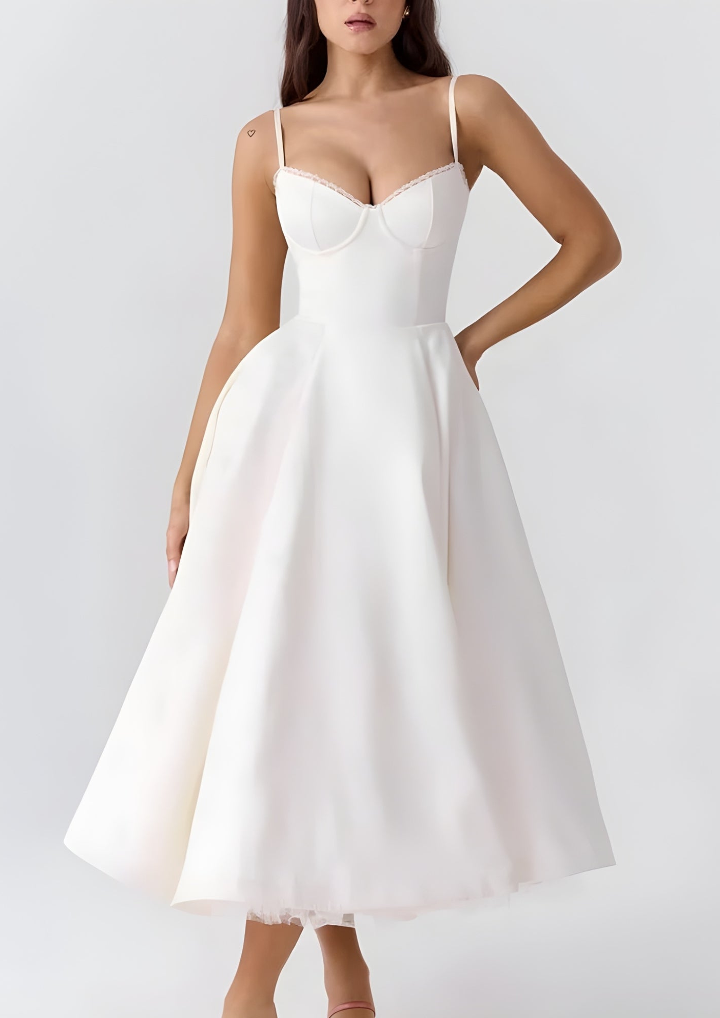 Women’s Long Satin Dress with Flowing Silhouette for Evening Events